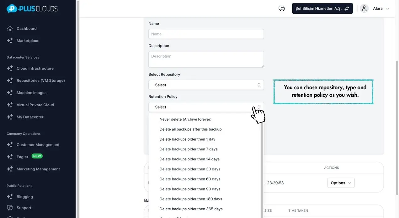 Backup Retention Policy