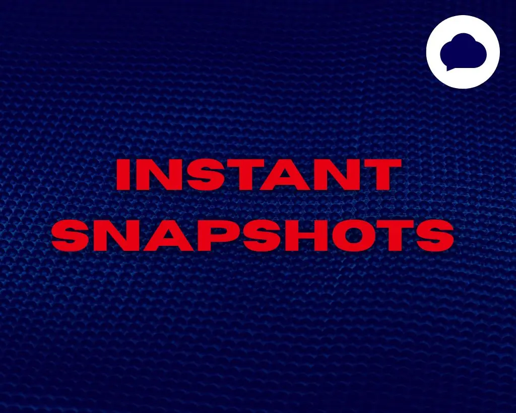 Instant Snapshots with Instant Server Protection